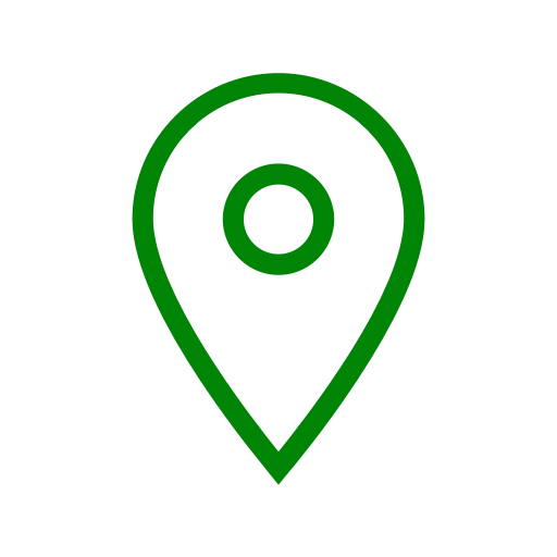 Icone de localisation verte